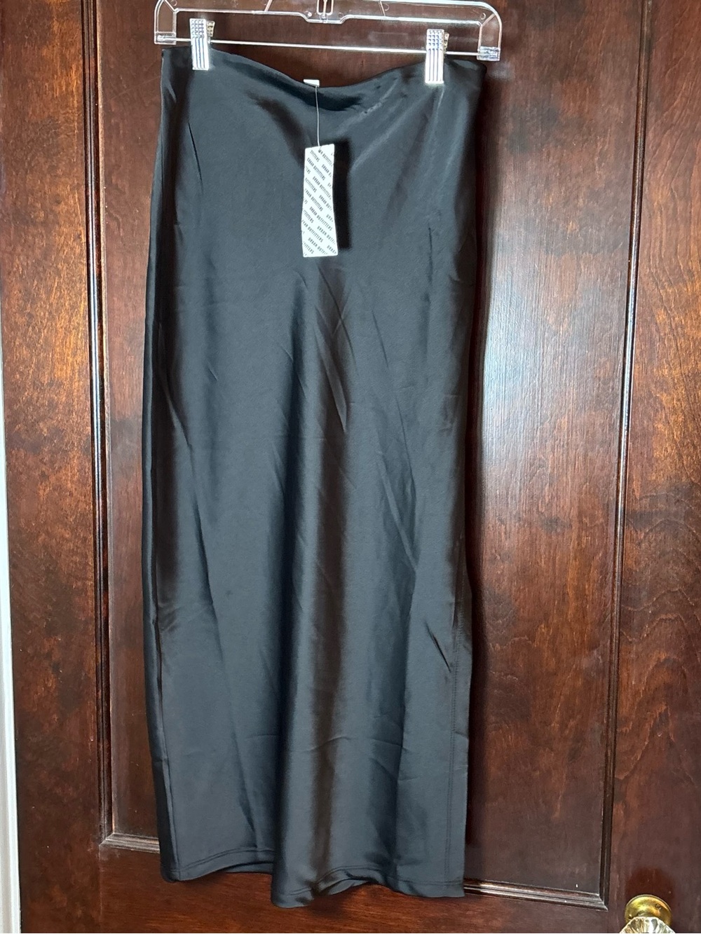 Urban Outfitters Women's Maxi Skirt Size Medium Black Side Slit Zipper Long NWT